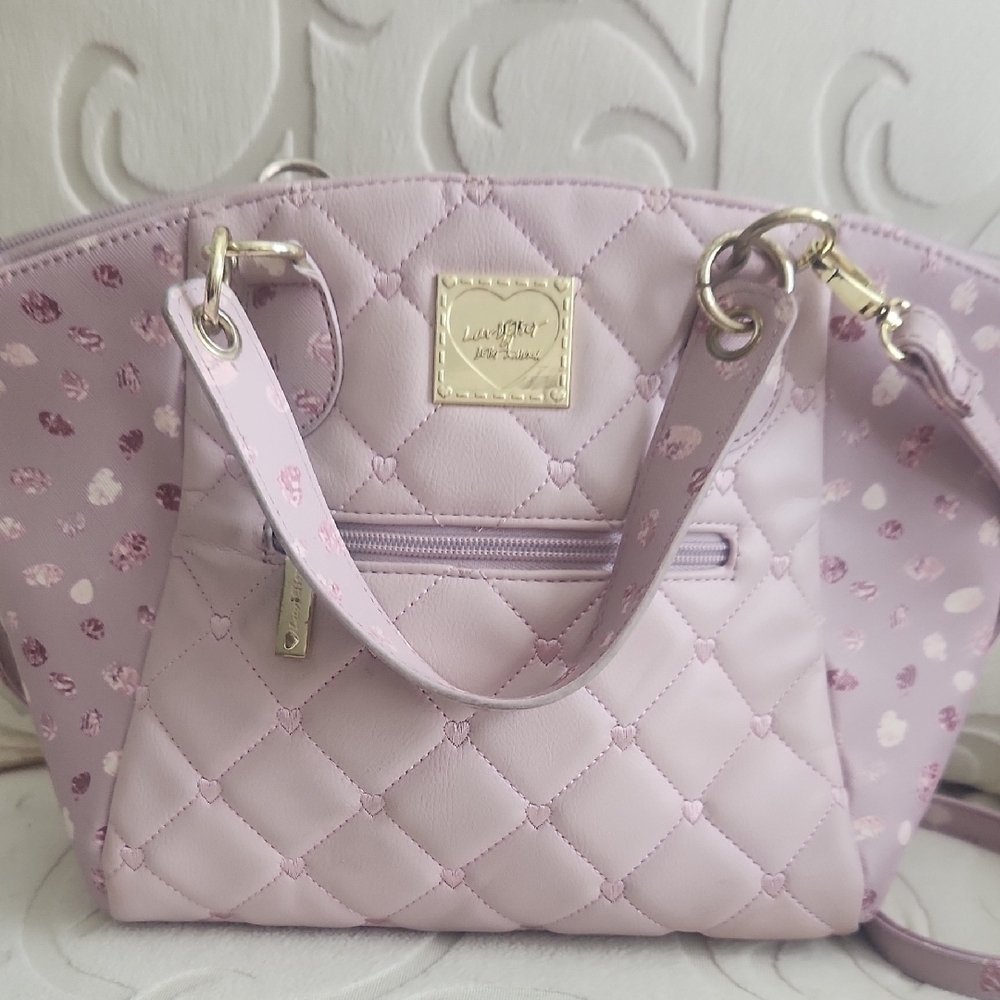 Pastel Purple Quilted Shoulder Bag